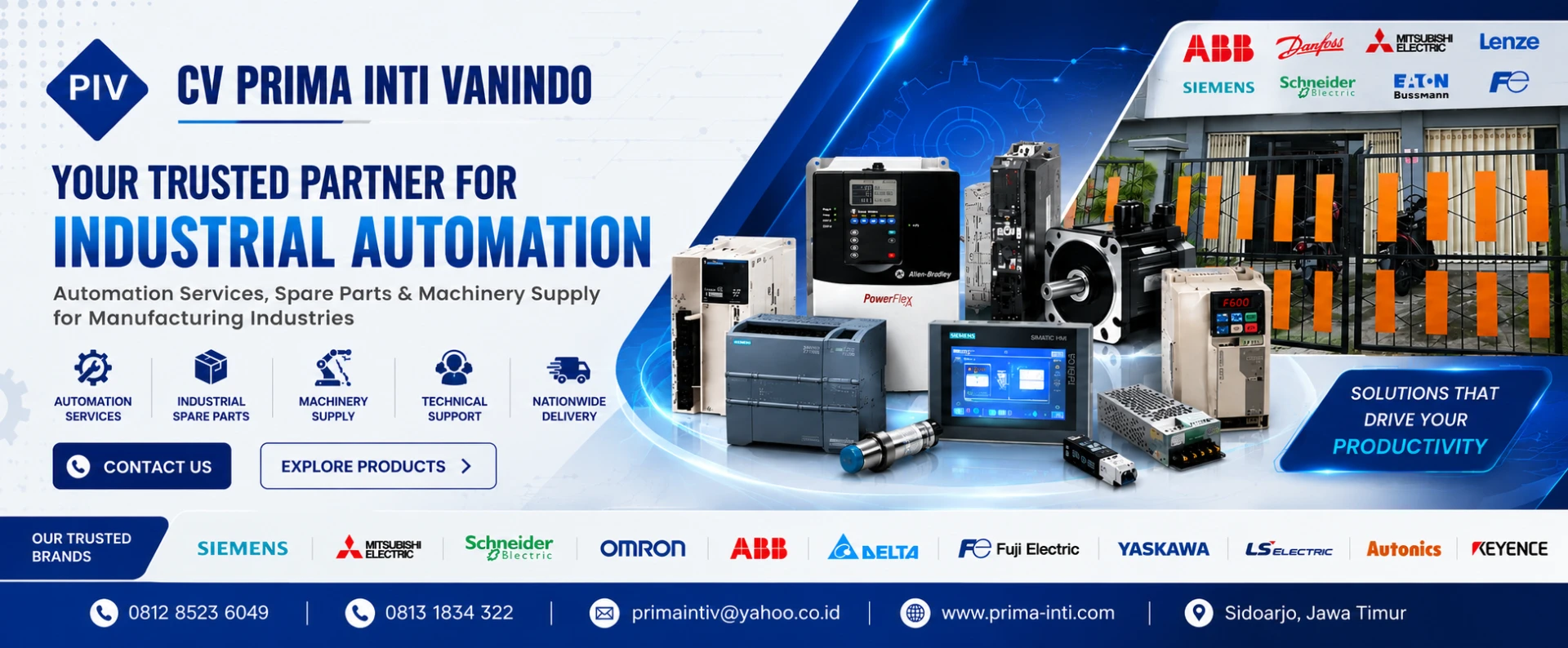 CV. Prima Inti Vanindo - Jasa Service Otomasi Industri dan Supply Part
