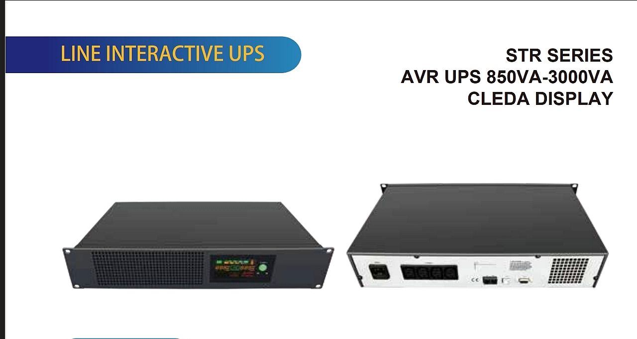 FENICE STR SERIES CLEDA DISPLAY RACK-MOUNT LINE INTERACTIVE UPS (850VA – 3000VA) FENICE STR SERIES CLEDA DISPLAY RACK-MOUNT LINE INTERACTIVE UPS (850VA – 3000VA)