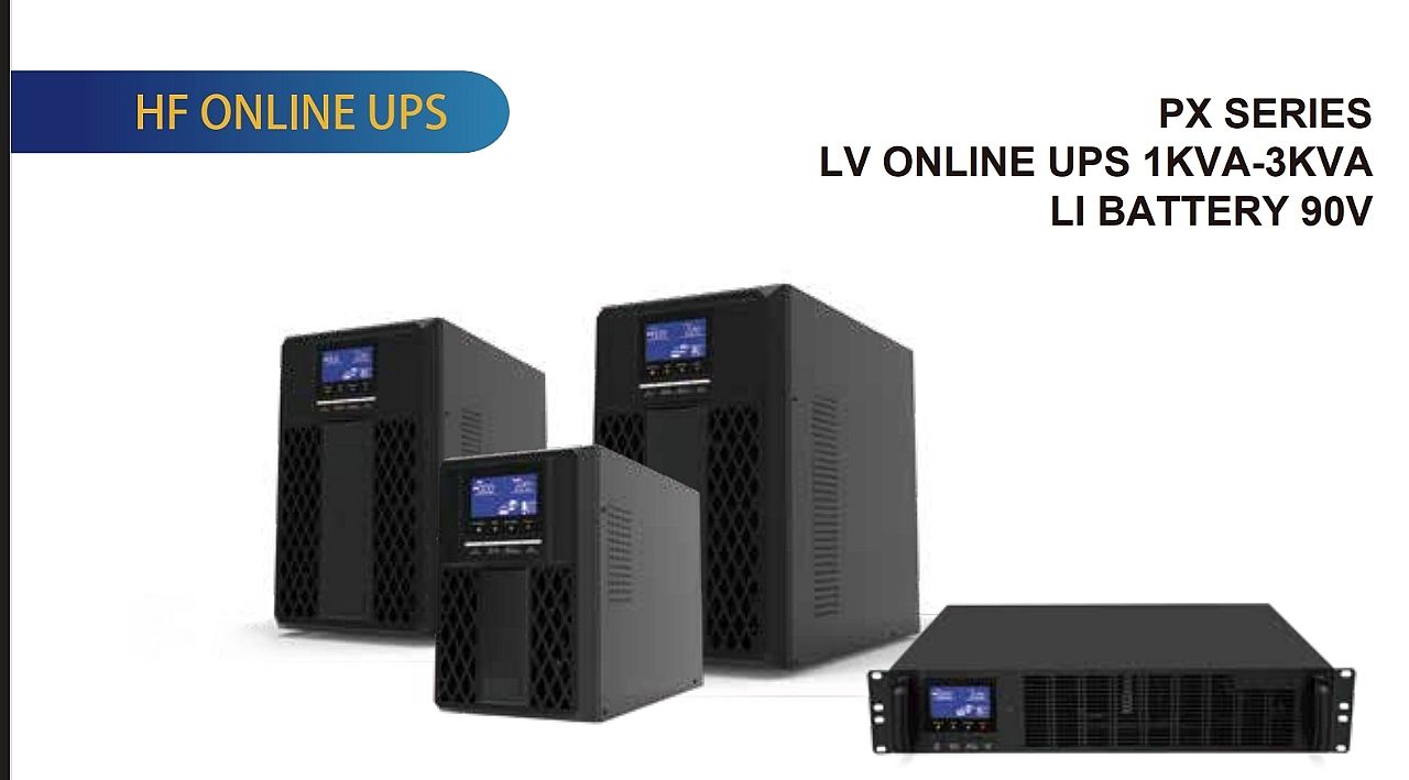 FENICE PX SERIES LV ONLINE UPS WITH LITHIUM BATTERY 90V (1KVA – 3KVA) FENICE PX SERIES LV ONLINE UPS WITH LITHIUM BATTERY 90V (1KVA – 3KVA)