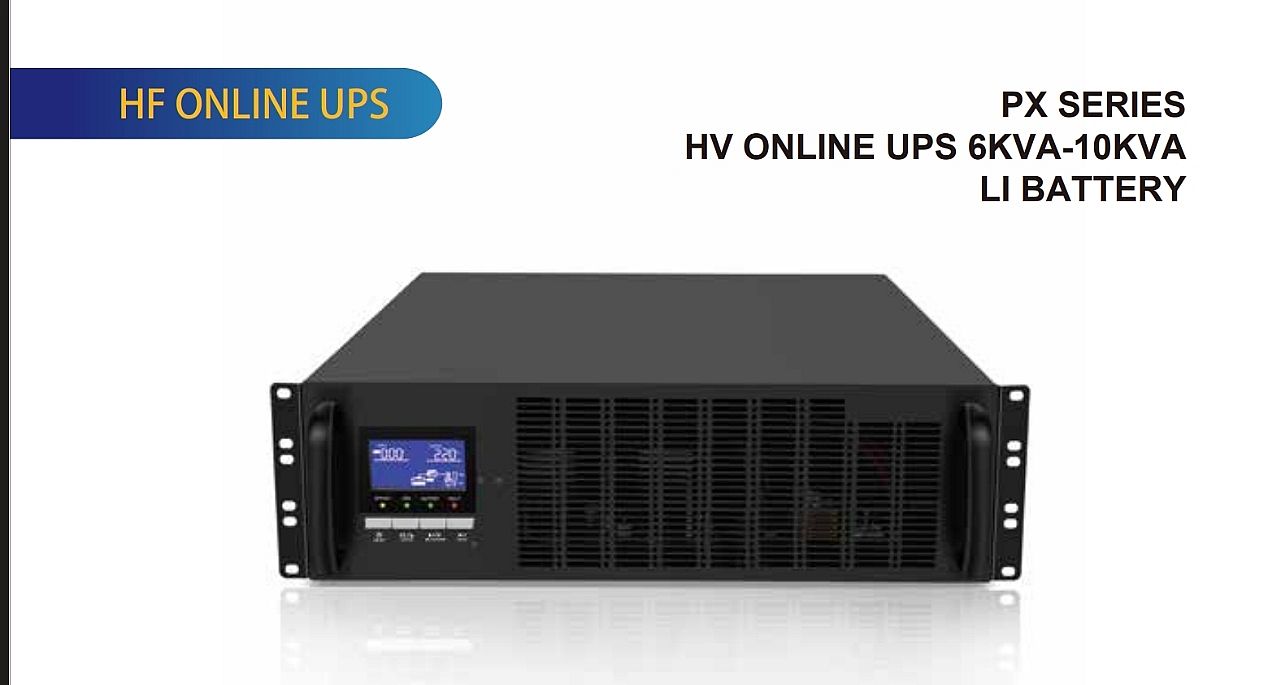 FENICE PX SERIES HV RACK-MOUNT ONLINE UPS WITH LITHIUM BATTERY (6KVA – 10KVA) FENICE PX SERIES HV RACK-MOUNT ONLINE UPS WITH LITHIUM BATTERY (6KVA – 10KVA)