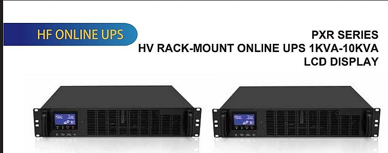 FENICE PXR SERIES HV RACK-MOUNT ONLINE UPS (1KVA &ndash; 10KVA) LCD DISPLAY