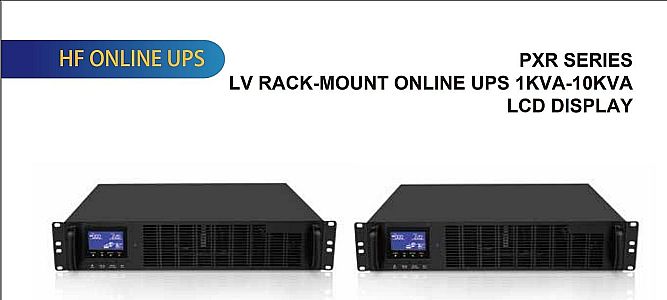 FENICE PXR SERIES LV RACK-MOUNT ONLINE UPS (1KVA &ndash; 10KVA) LCD DISPLAY
