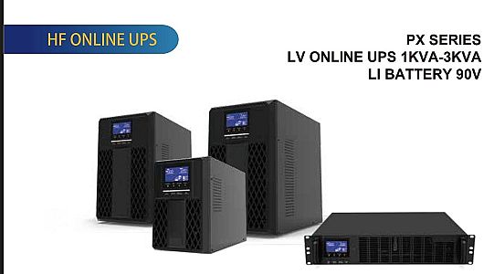 FENICE PX SERIES LV ONLINE UPS WITH LITHIUM BATTERY 90V (1KVA &ndash; 3KVA)