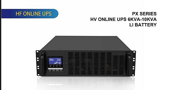 FENICE PX SERIES HV RACK-MOUNT ONLINE UPS WITH LITHIUM BATTERY (6KVA &ndash; 10KVA)