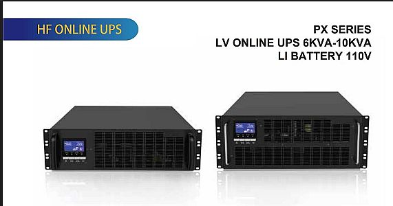 FENICE PX SERIES LV RACK-MOUNT ONLINE UPS WITH LITHIUM BATTERY 110V (6KVA &ndash; 10KVA)